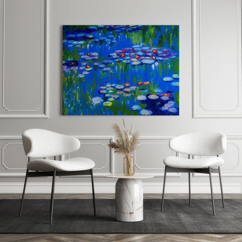Waterlillies Canvas Wall Painting - Gallery Wrap