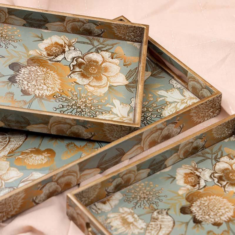 Sequeel Serving Tray (Teal) - Set Of Three media 6