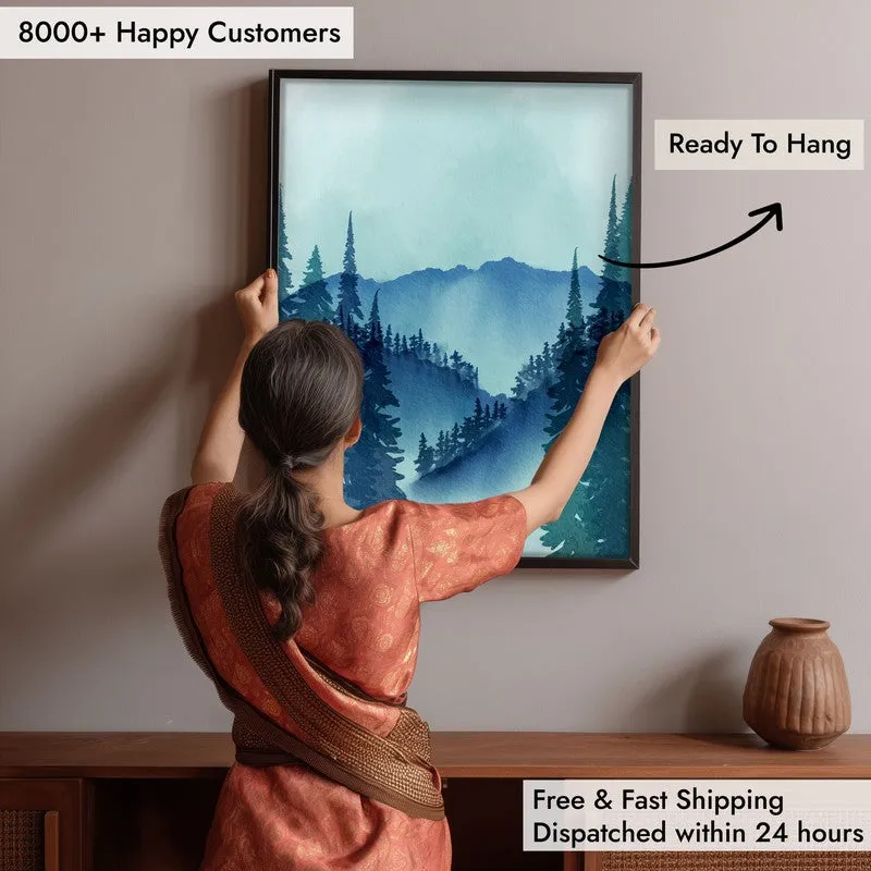 Fragile Peacock Archival Paper Wall Art With Frame media 7
