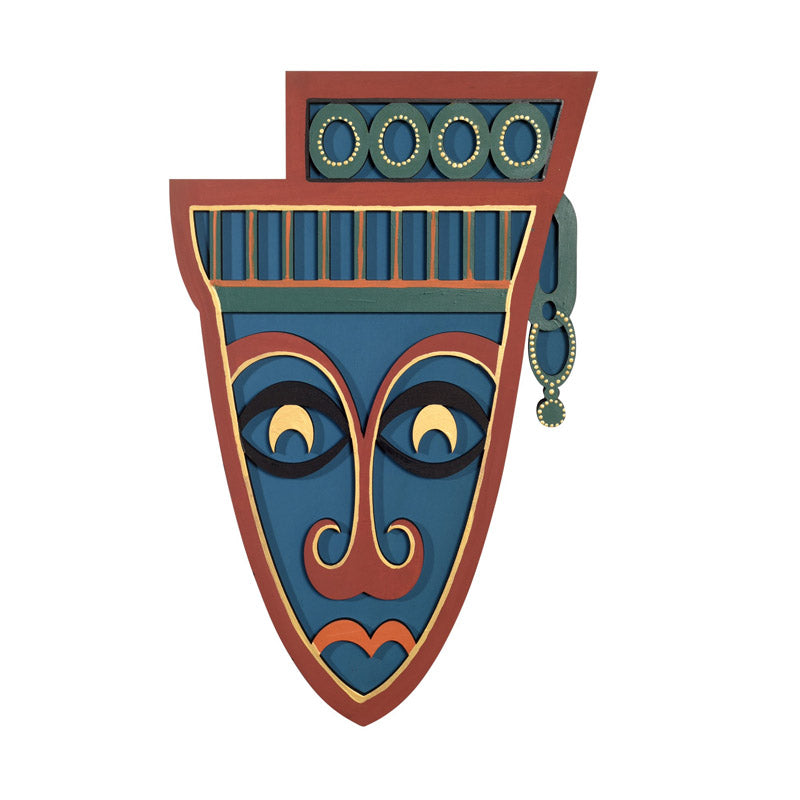 Indrachap Mask Wooden Wall Accent media 3