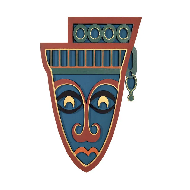 Indrachap Mask Wooden Wall Accent media 3