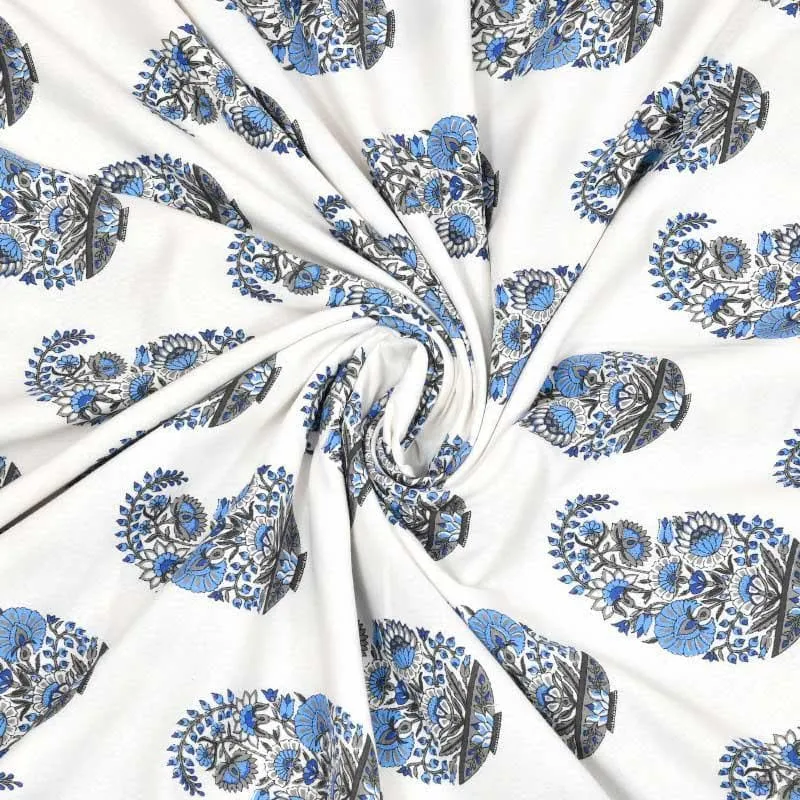 Rakshita Ethnic Printed Blue Cotton Dohar media 6