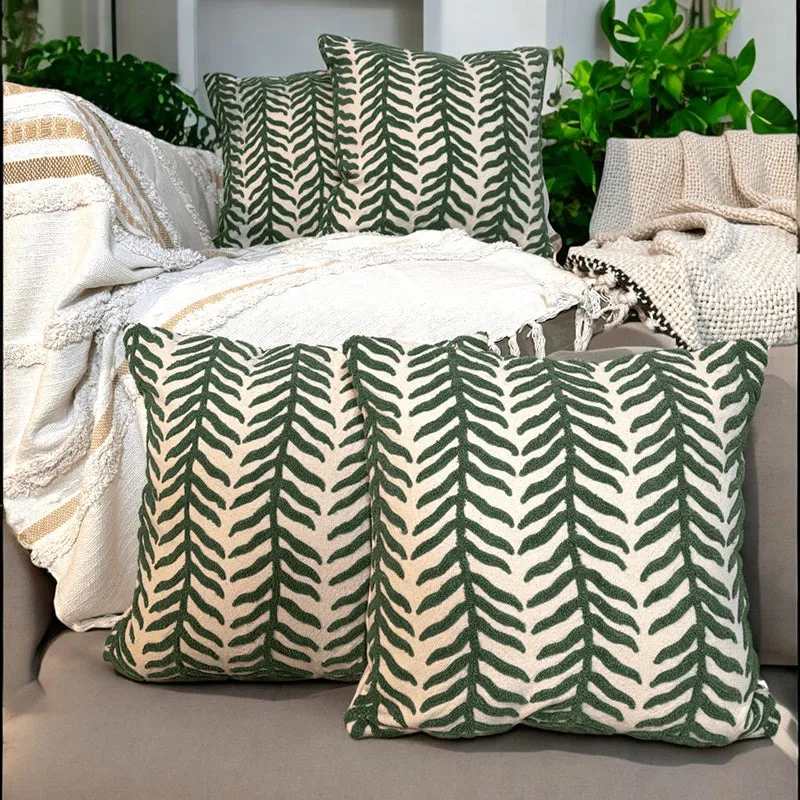 Willow Drift Tufted Cushion Cover Set - Set Of Four media 1