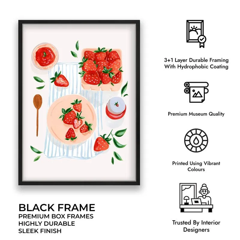 Berry Fusion Archival Canvas Wall Art - Black media 9