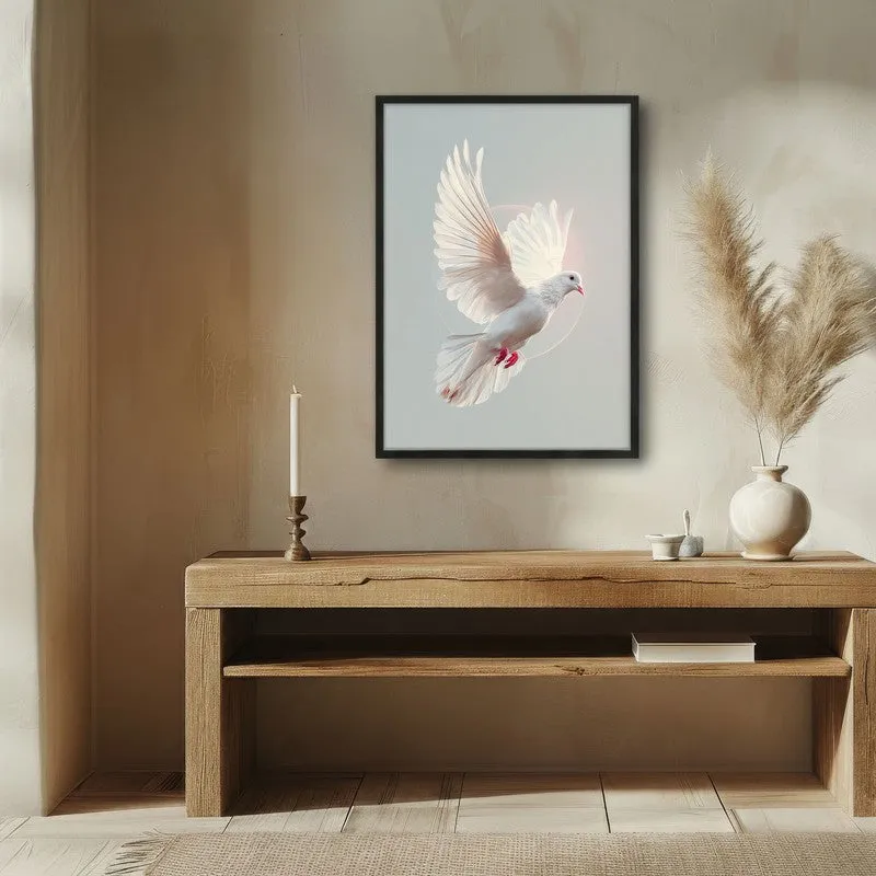 Spirit of Freedom Archival Paper Wall Painting With Black Frame media 1