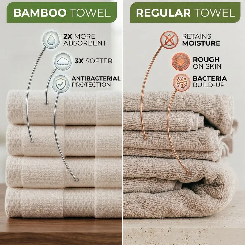 ZenWrap Bamboo Bath Towel - Beige media 5