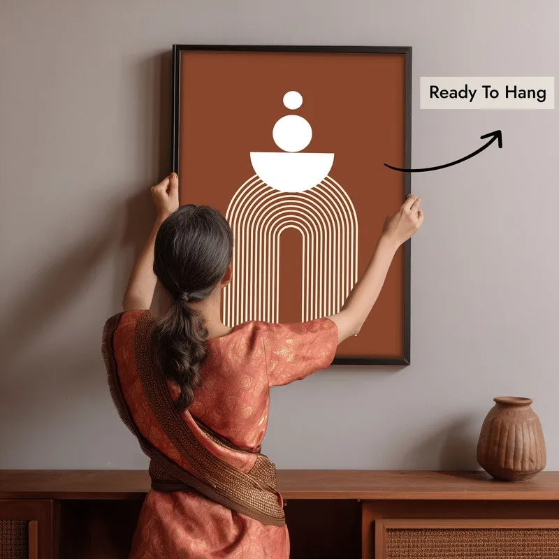Zen Gateway Canvas Wall Painting With Black Frame media 10