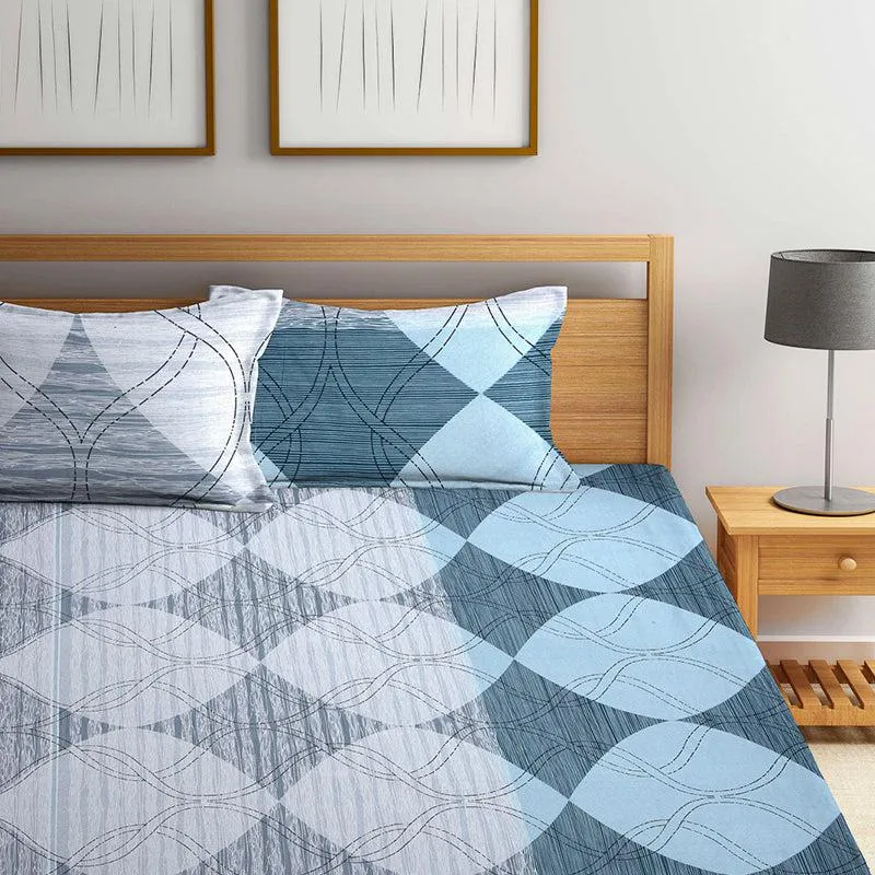 Jasper Geometric Bedsheet - 150 GSM media 3