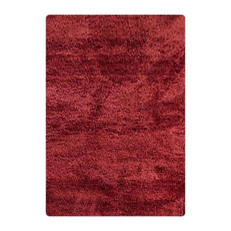 Nuo Luxe Tufted Micro Fiber Area Rug - Maroon media 5