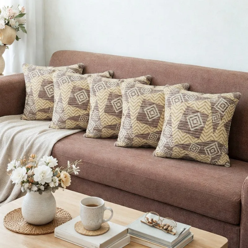 ModMatrix Cushion Cover (Beige) - Set Of Five media 1