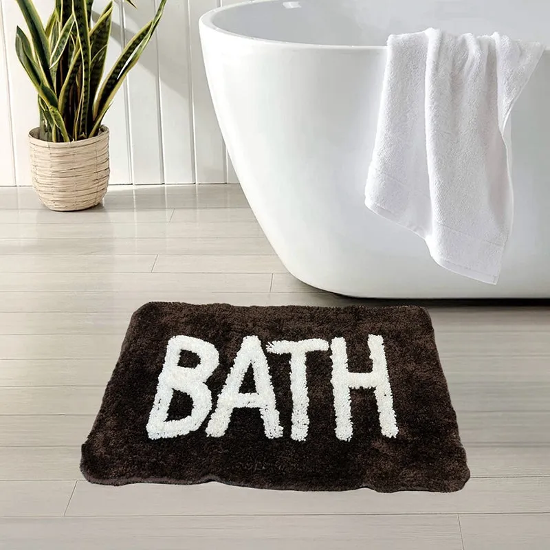 Trama Cotton Bath Mat (Brown) - Set Of Two media 4