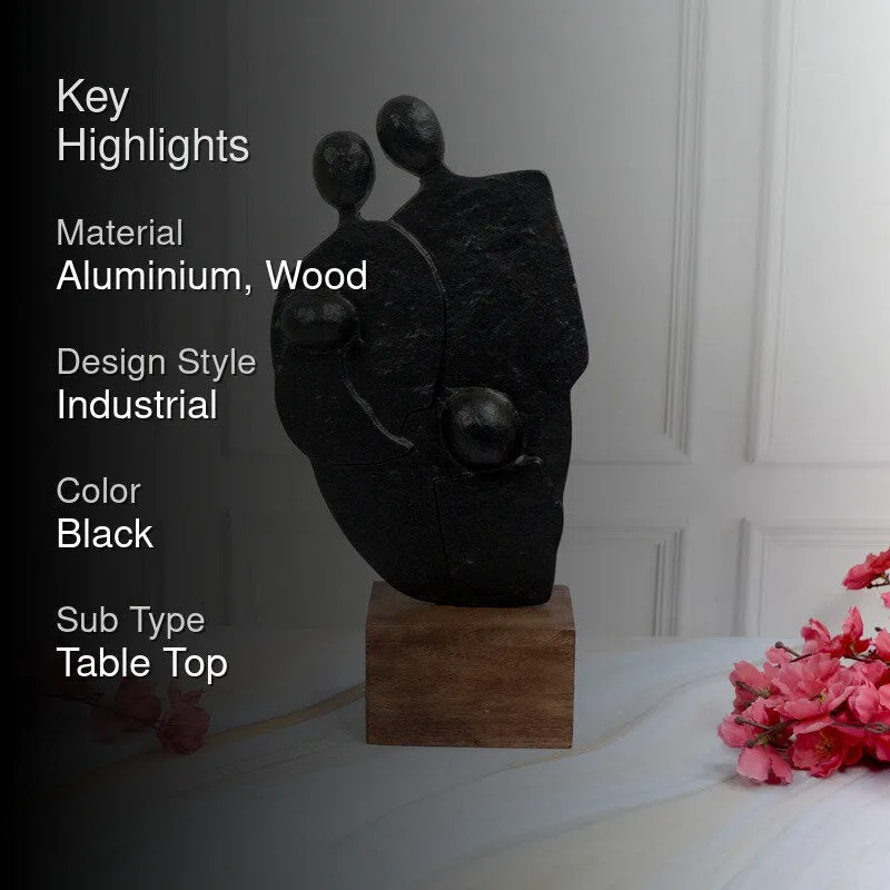 Cherish Family Black Showpiece media 2