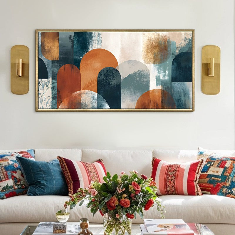 Manorline Curves Canvas Wall Art