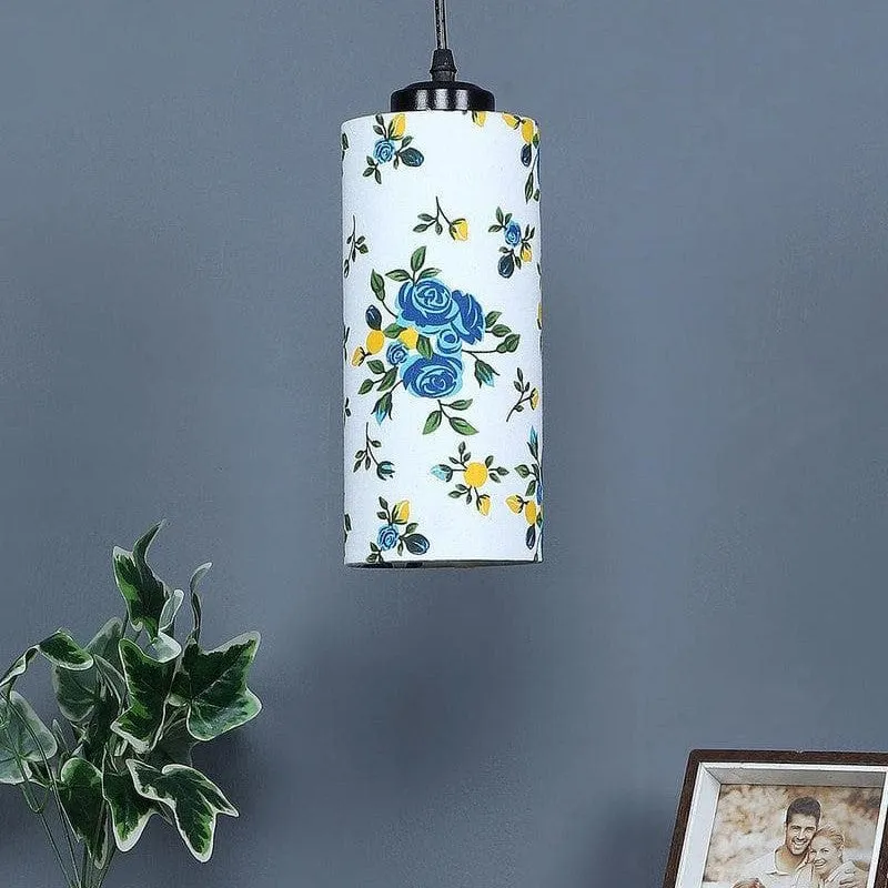 Baby Blue Cotton Ceiling Lamp media 5