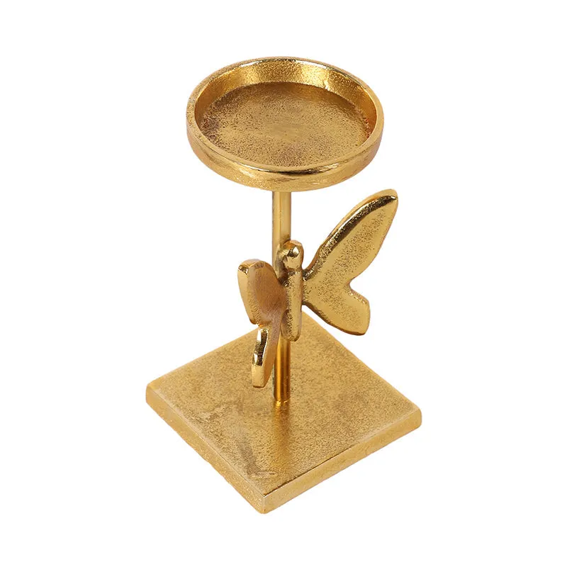Papillon D'Or Aluminium Tea Light Holder - Set Of Two media 3