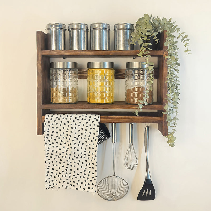 Sylo Wooden Kitchen Storage Rack media 5