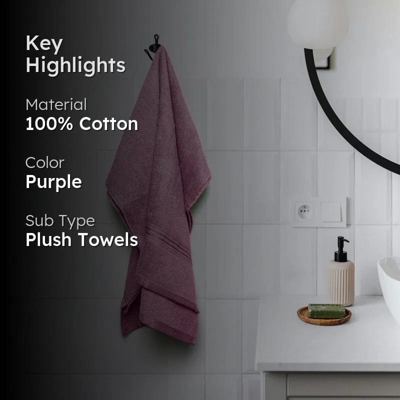 Micro Cotton LuxeDry Solid Bath Towel - Purple media 2