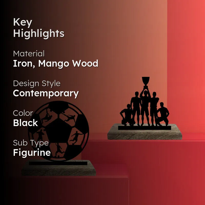 Soccer Fan Club Showpiece - Set Of Two media 2
