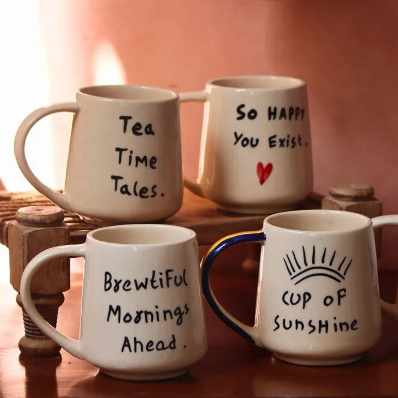 Tea Ceramic Coffee Mug (250 mL Each) - Set of Six media 3