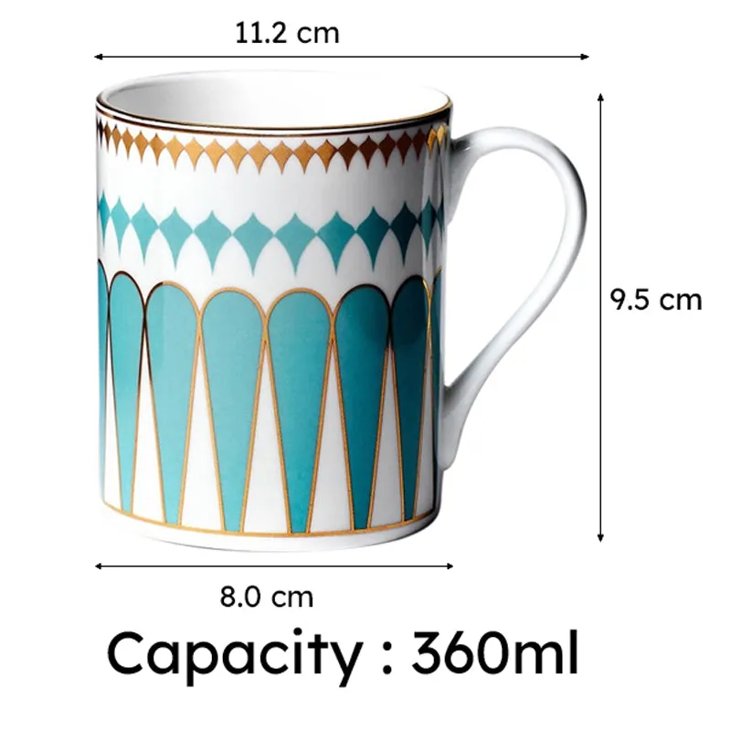 India Circus Regal Romance Swing Mug (360 mL Each) - Set Of Two media 7