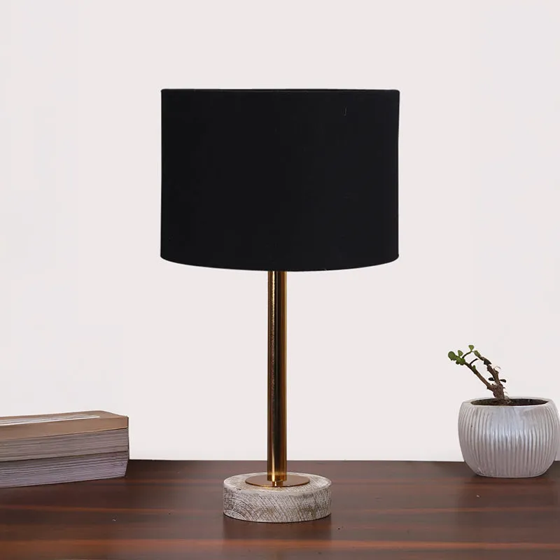 Cotin I Rodin Wooden Table Lamp - Black,Gold,White media 3