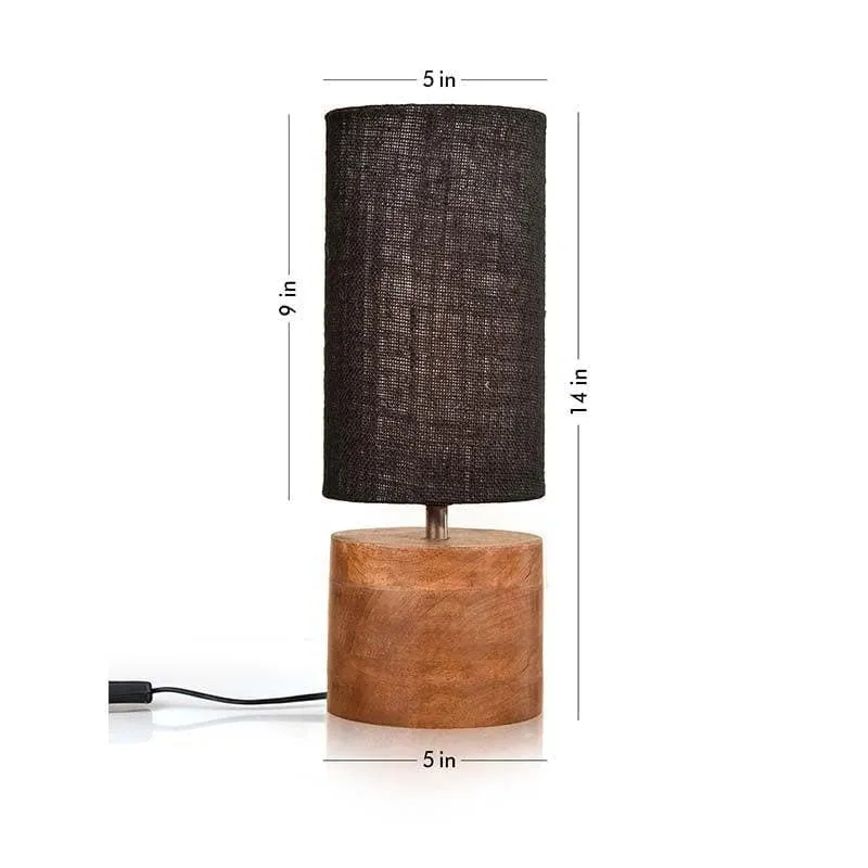 Black Magic Fabric Table Lamp - Black media 5