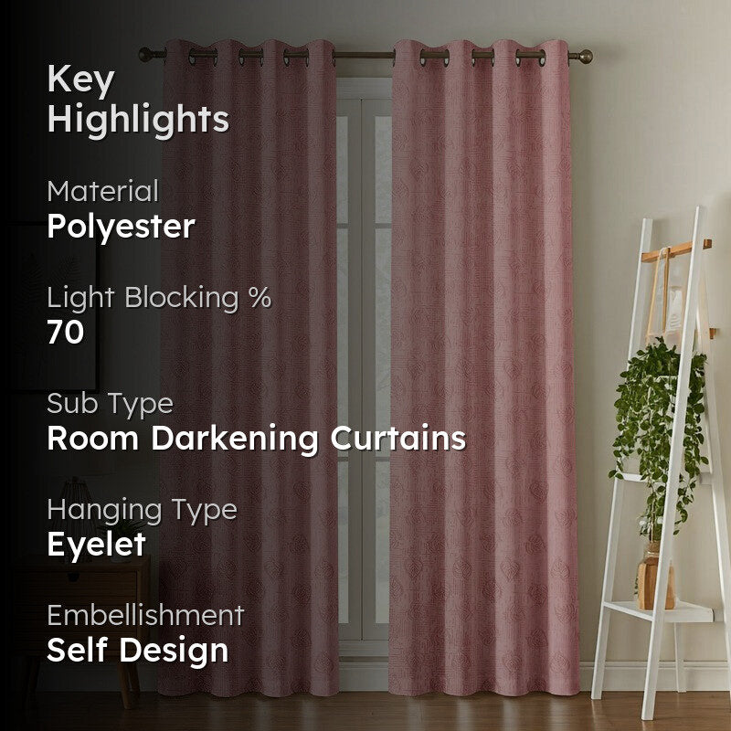 Dream Drape Curtains (Pink) - Set Of Two media 2