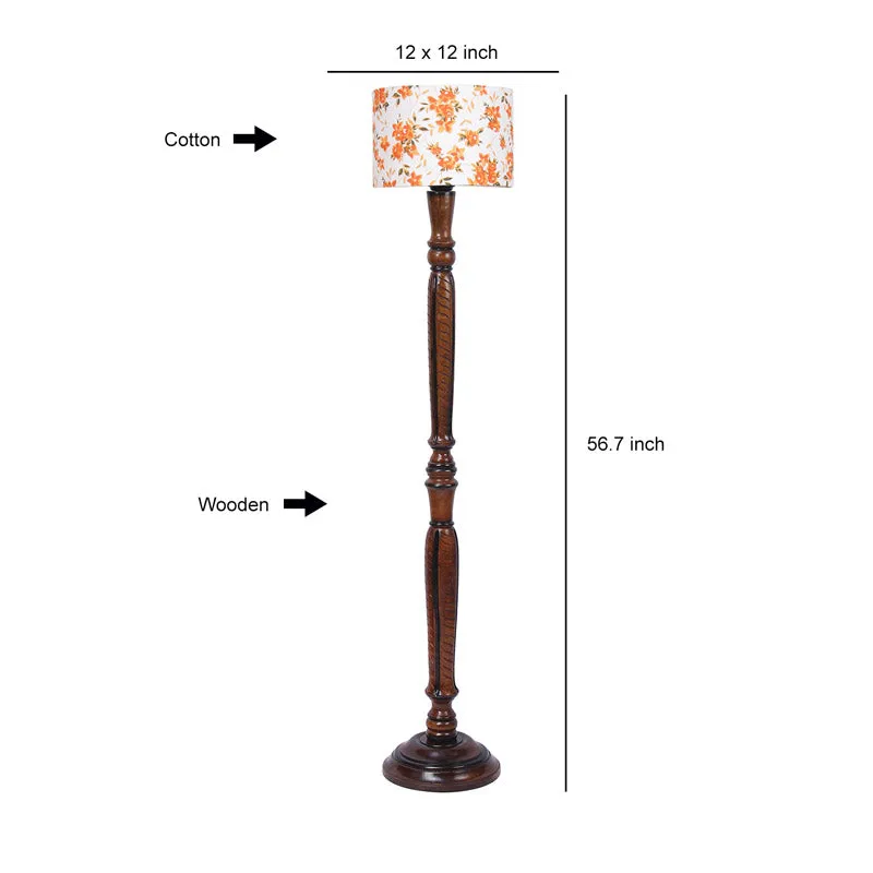 Ibis Biya Vintage Wooden Floor Lamp media 7