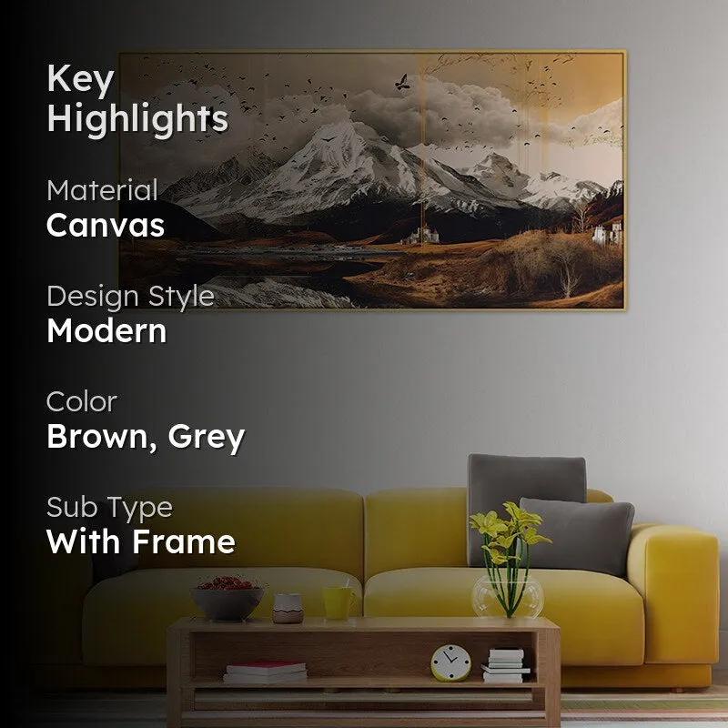 Mountain Vista Canvas Wall Painting media 2