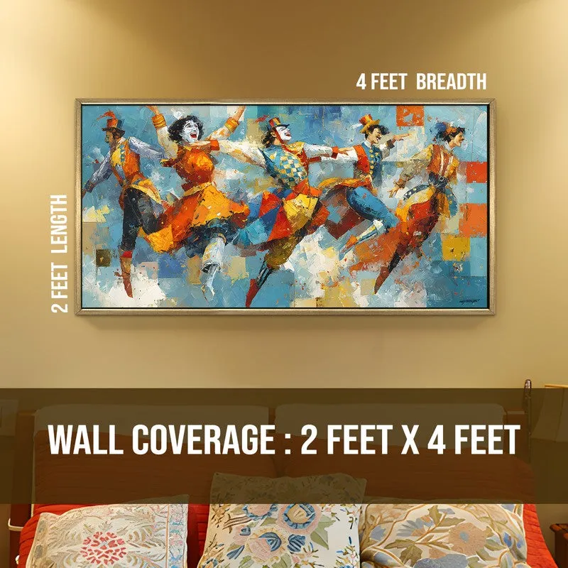 Jubilant Canvas Wall Painting With Frame media 8