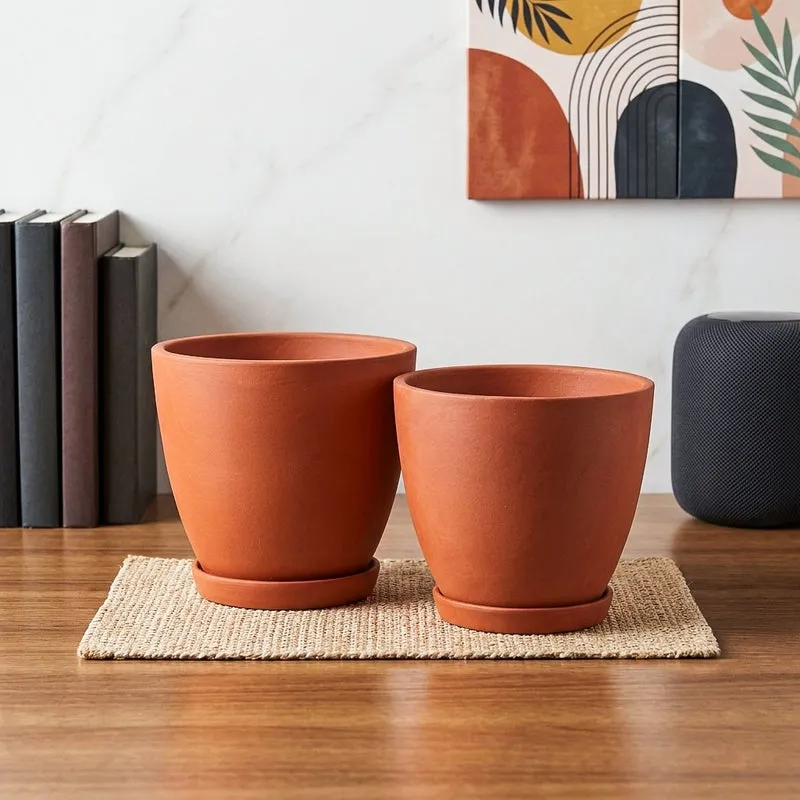 Mud Haus Terracotta Planter - Set Of Two media 1
