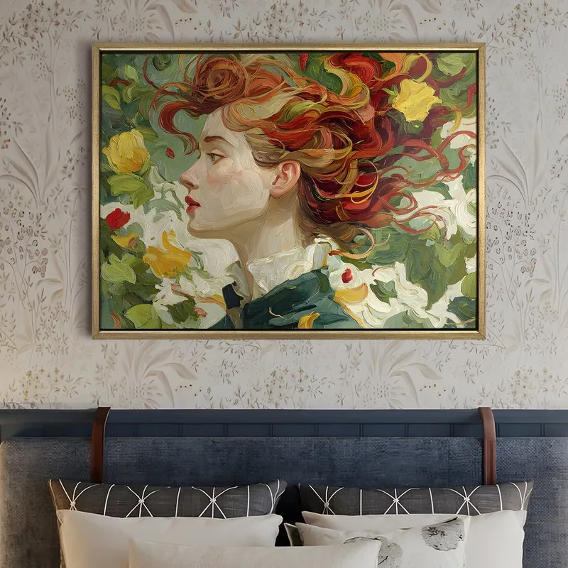 Verdant Harmony Canvas Wall Painting With Frame media 5