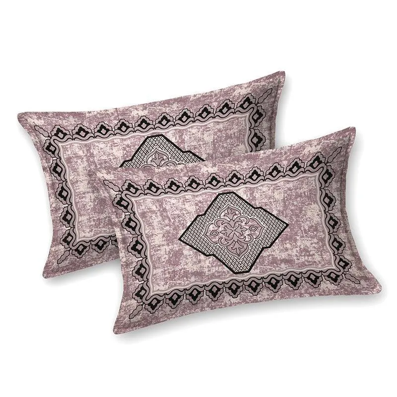 Mishti Dreams Geometric Cotton Bedsheet(Pale Pink ) - 150 TC media 6