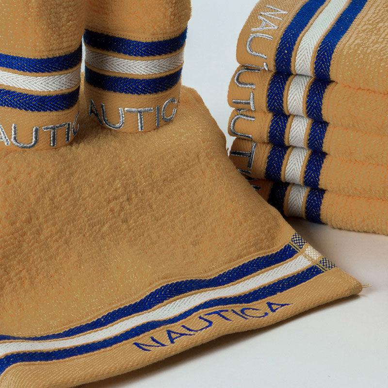 Nautica Dove Down Cotton Face Towel (Beige) - Set Of Eight media 3
