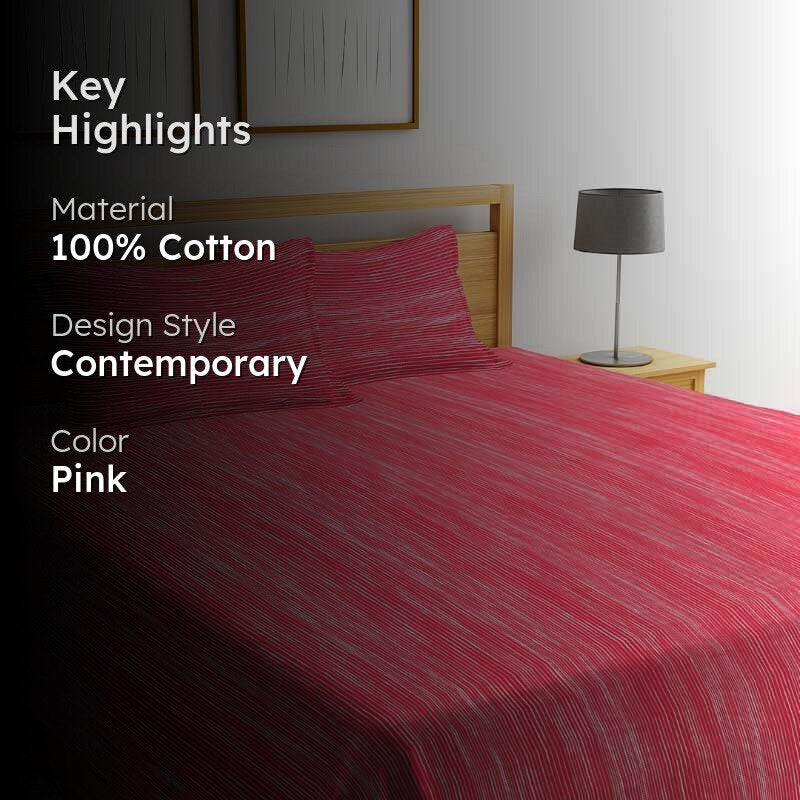 Same Straight Bedcover - Pink media 2