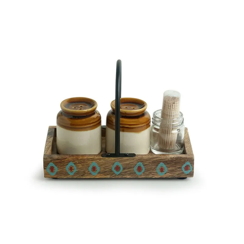 Bharni Salt & Pepper Shaker Set - Four Piece set media 4