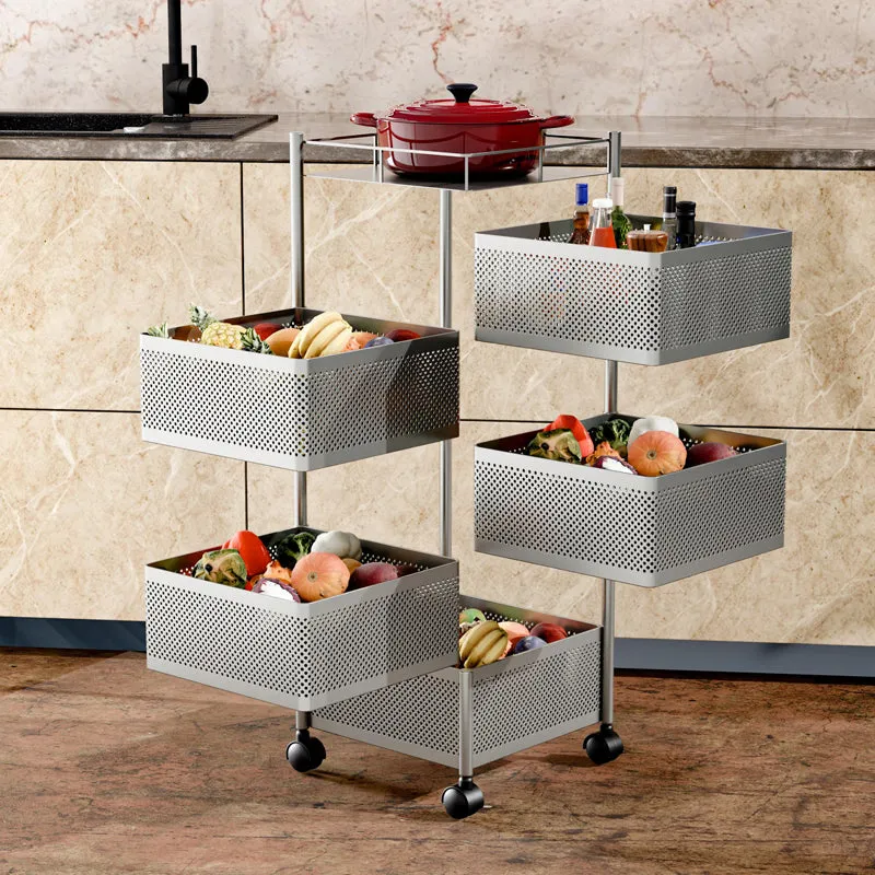 Movra Five Tier Trolley - Silver media 1