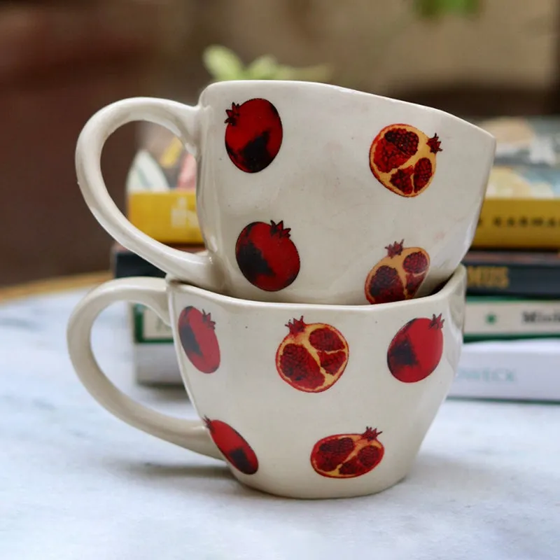 Pomegranate Ceramic Tea Cup (230 mL) media 3
