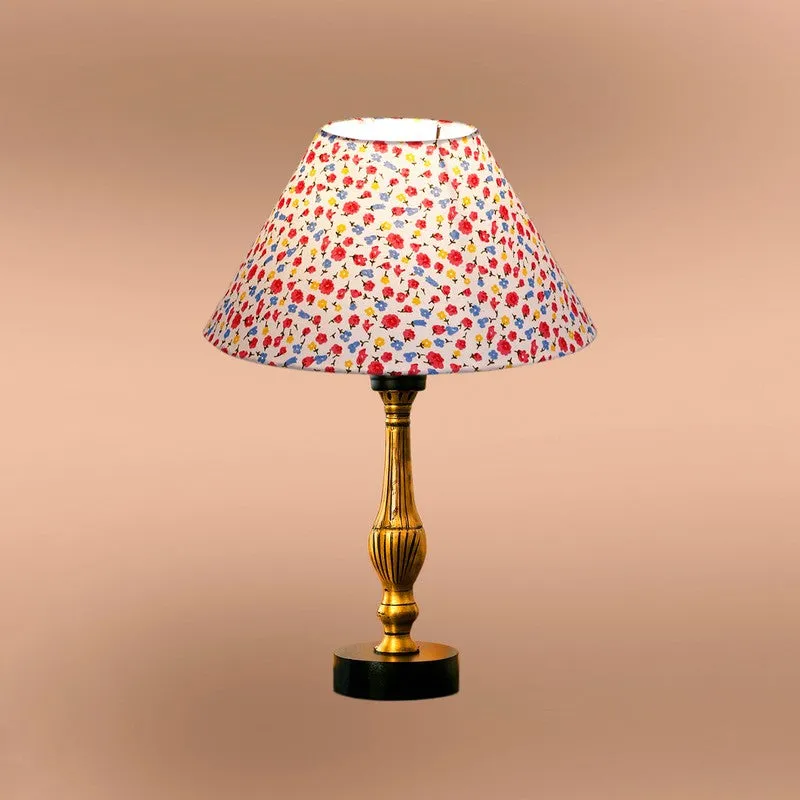 Aurelo Miro Floral Wooden Table Lamp - Multicolor media 6