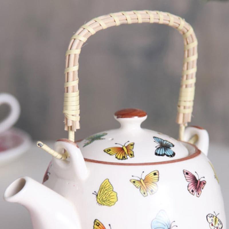 Butterfly Charm Tea Pot media 4