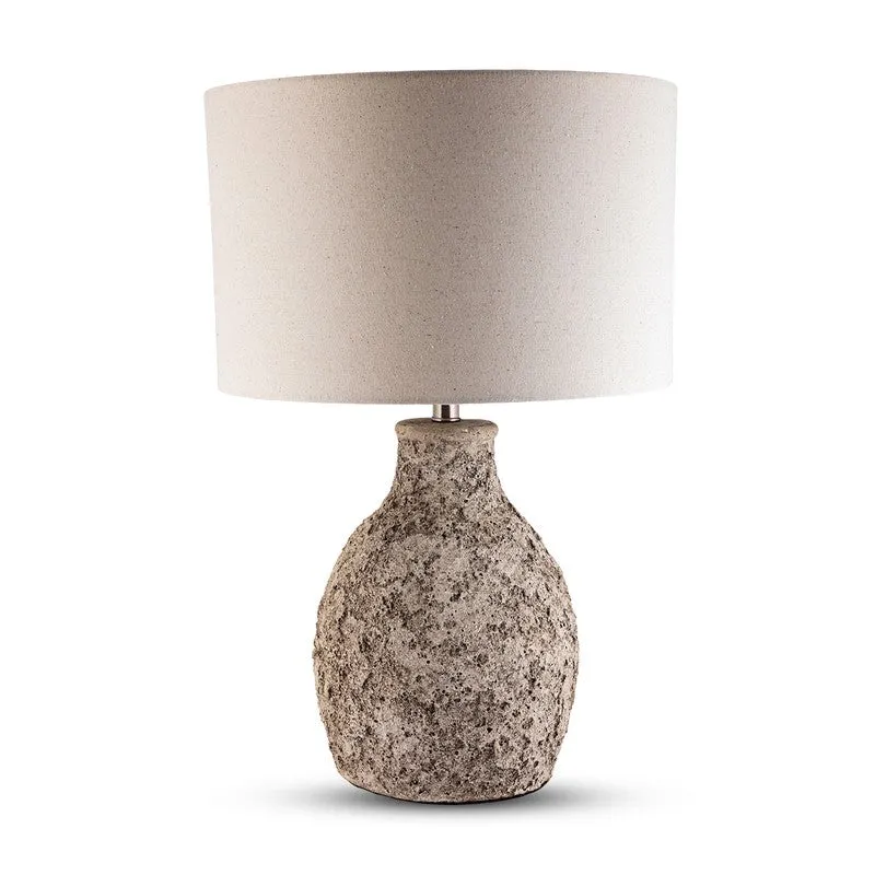 AarviDecor Morvella Accent Fabric Table Lamp - Grey media 4