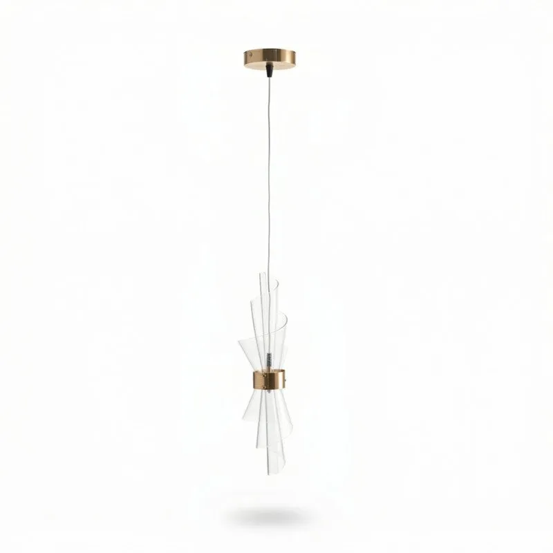 Luma Twisted Acrylic Ceiling Lamp media 3