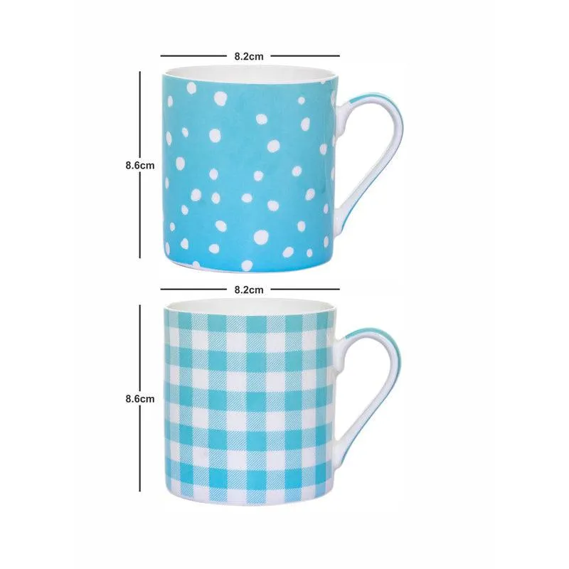 Cross Bone China Coffee Mug (360 mL Each) - Set of Two - 3
