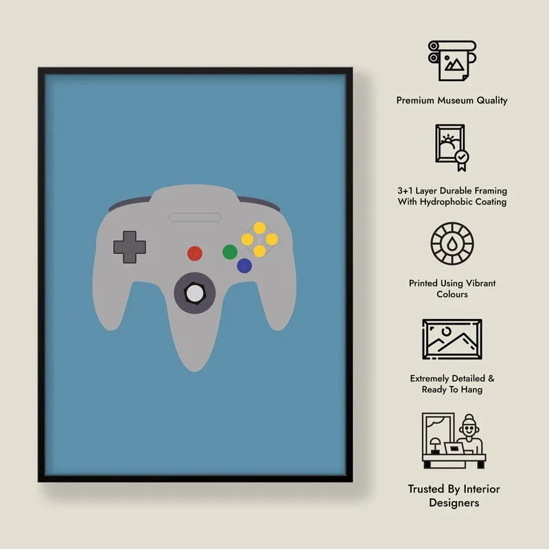 Joystick Saga Framed Canvas Wall Painting media 7