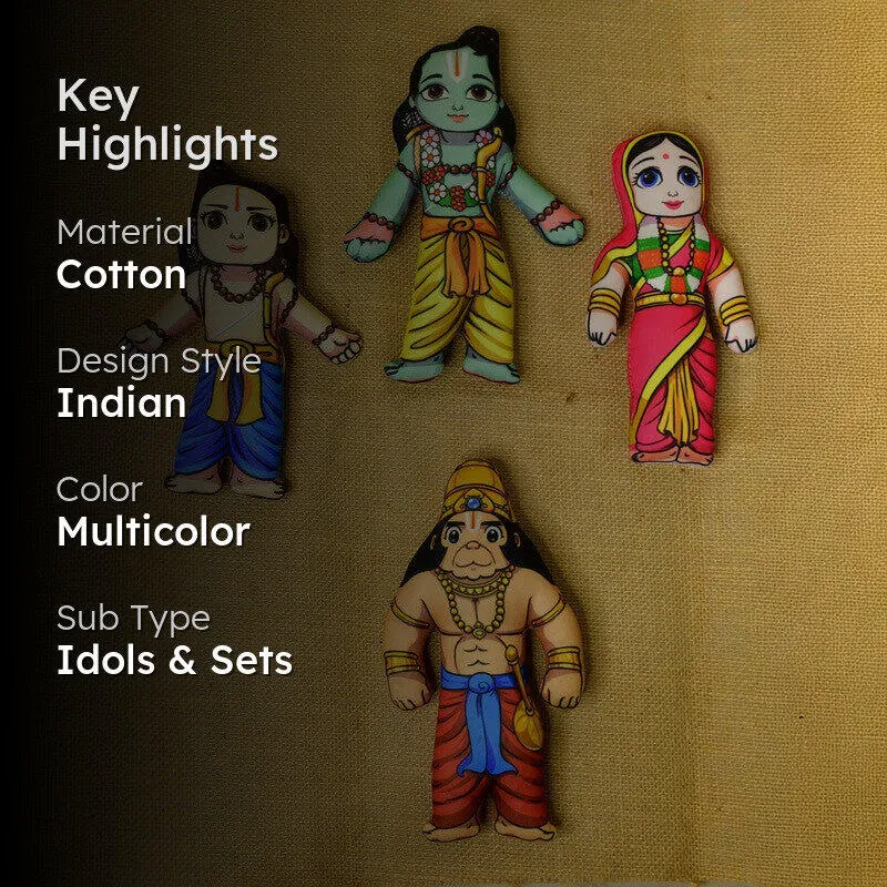 Ramayana Festive Showpiece - Set Of Four media 2