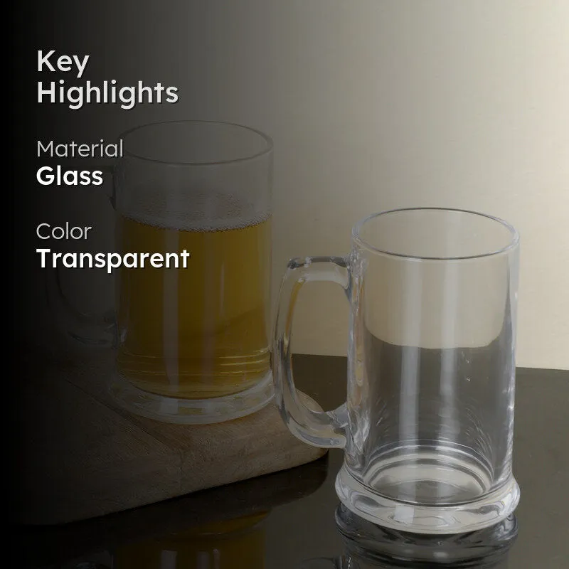 Malcolm Beer Mug (450 ML) - Set Of Two media 2