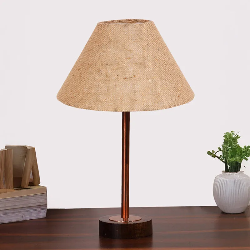 Sienna II Rodin Wooden Table Lamp - Beige,Copper,Brown media 3