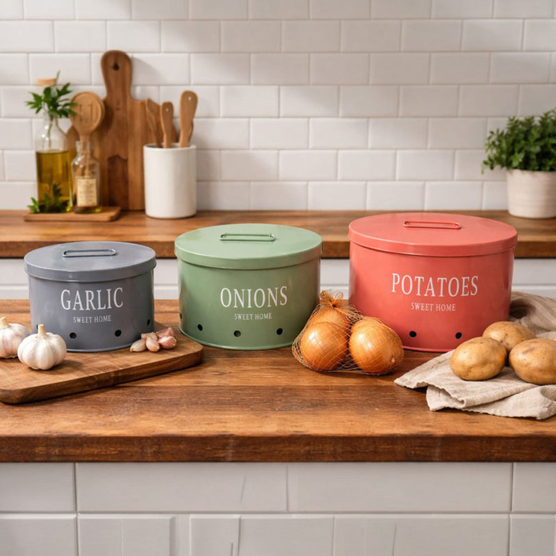 Harvest Hold Cyl Iron Container (500 mL/1500 mL/3000 mL) - Set of Three