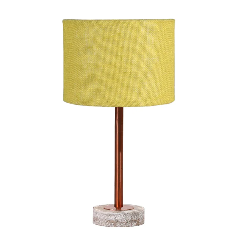 Sienna I Rodin Wooden Table Lamp - Yellow,Copper,White media 4