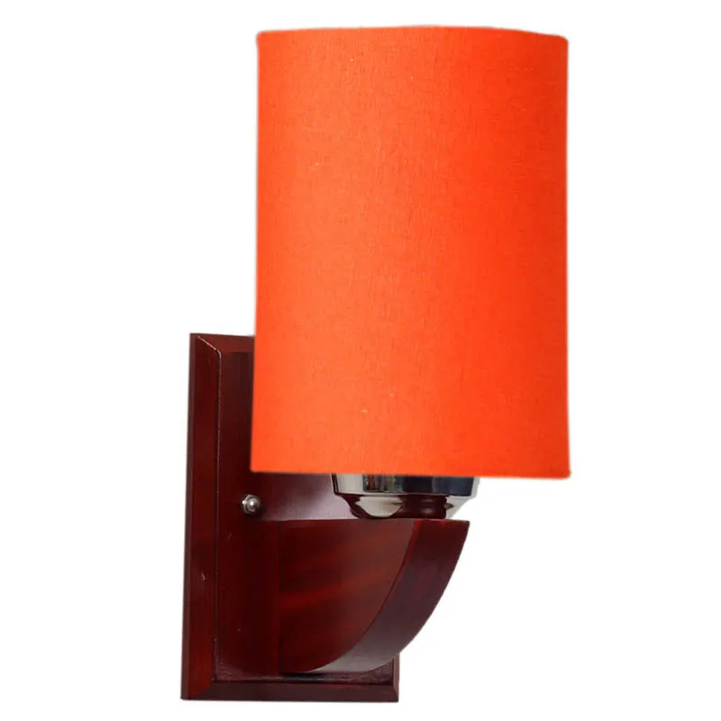 Ambera Cylindrical Wooden Wall Lamp media 5